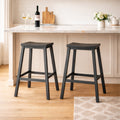 kozyard Bar Stools Set of 2, Counter Height Bar Stools with Ergonomic Contoured Seat, Sturdy A-Frame Structure & High-Density Material, Ideal for Kitchen Island, Patio, Backyard
