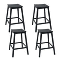 kozyard Bar Stools Set of 4, Counter Height Bar Stools with Ergonomic Contoured Seat, Sturdy A-Frame Structure & High-Density Material, Ideal for Kitchen Island, Patio, Backyard
