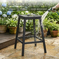 kozyard Outdoor Bar Stools, Counter Height Stools Built for Outdoor Use, Rust-Resistant, Easy to Clean, Sturdy Structure & High-Density Material for Patio, Deck, Backyard
