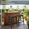 kozyard Counter Height Bar Stools, Outdoor Bar Stools with High-Density Strong Material, All-Weather Resistant, Waterproof, Sunproof, Sturdy Structure for Patio, Kitchen
