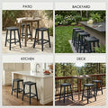 kozyard Counter Height Bar Stools Set of 2, Outdoor/Indoor Bar Stools with Sturdy Structure, Suitable for Patio, Backyard, Kitchen, Deck, Island, Balcony
