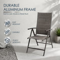 kozyard Outdoor Patio Folding Chair, Dimensions: 40.94" H x 26.38" W x 20.47" D, 250 lbs Weight Capacity, Aluminum Alloy + Textilene
