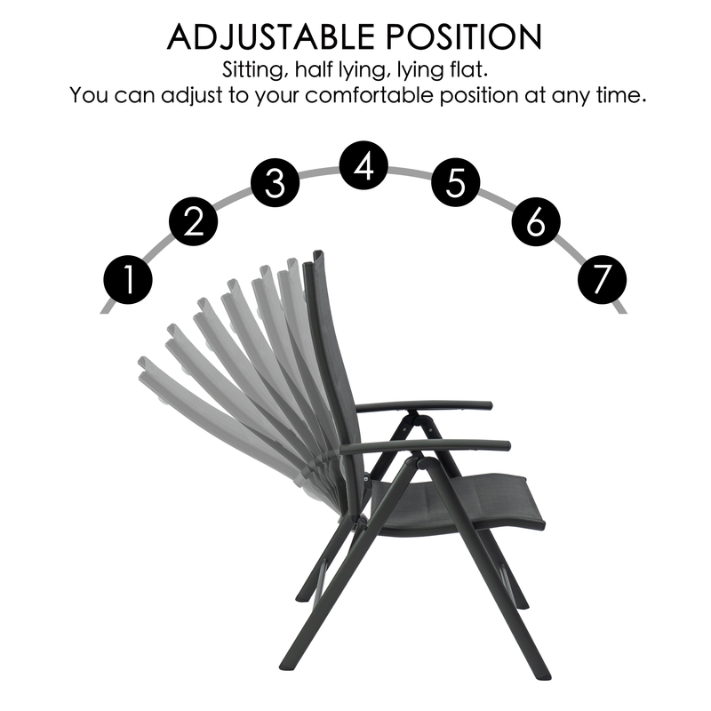 Kozyard Prakrit Folding Patio Dining Chair (Set of 2)
