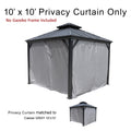 Kozyard Rosana 10'x10' Gazebo Curtain Set (Two color options)