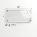 Kozyard Acrylic Sign – 12" x 6" x 0.2" dimensions, premium acrylic panel, durable thickness, custom business signage
