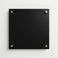 Kozyard Square Acrylic Sign – Blank square acrylic panel, sturdy construction, customizable for business logo & text
