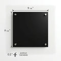 Kozyard Square Acrylic Sign – 9 7/8" x 9 7/8" x 0.2" dimensions, premium acrylic, ideal for custom door & wall signs
