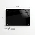 Kozyard Acrylic Sign – 17 3/4" x 6" x 0.2" dimensions, high-quality acrylic, large custom wall plaque for business
