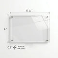 Kozyard Acrylic Sign – 17 3/4" x 6" x 0.2" dimensions, transparent acrylic, large custom business wall sign
