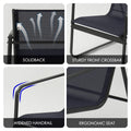 kozyard Patio Conversation Set, Solid Back, Sturdy Front Crossbar, Widened Handrail & Ergonomic Seat, Textilene Fabric & Steel Frame for Outdoor Use
