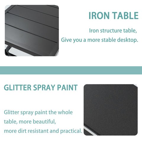 Iron Table with Glitter Spray Paint - Stability and Aesthetics
An iron - structured table that provides a stable desktop. The table is finished with glitter spray paint, enhancing its beauty, dirt - resistance, and practicality. Keywords: iron table, glitter spray paint, stability, dirt - resistance
