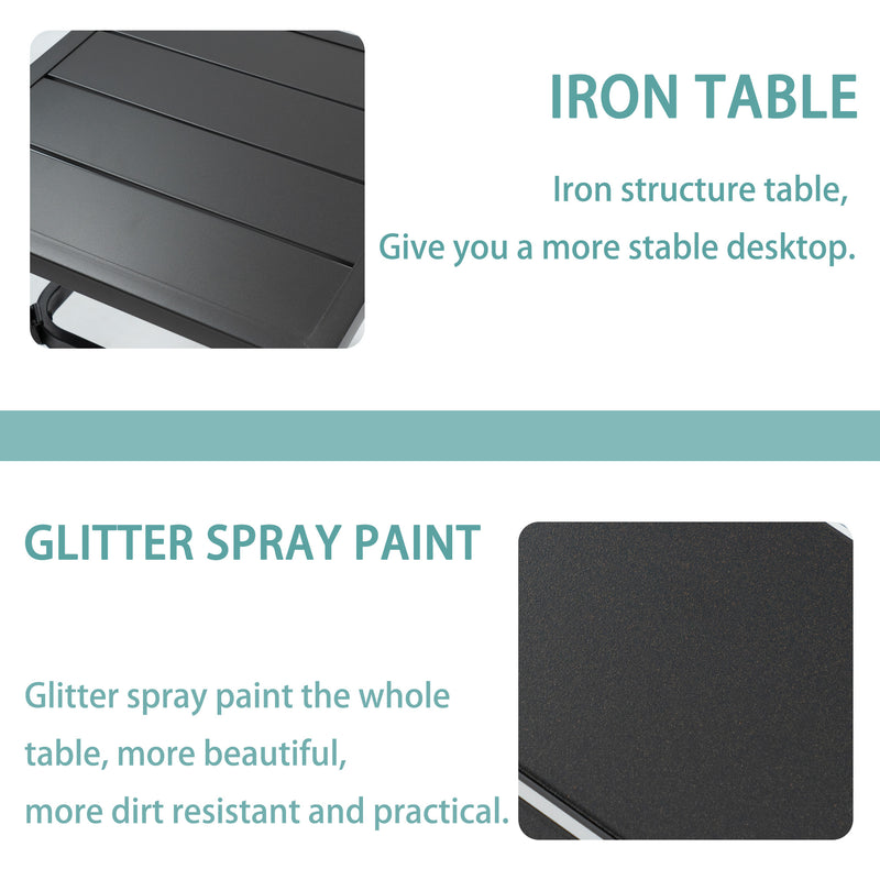 Iron Table with Glitter Spray Paint - Stability and Aesthetics
An iron - structured table that provides a stable desktop. The table is finished with glitter spray paint, enhancing its beauty, dirt - resistance, and practicality. Keywords: iron table, glitter spray paint, stability, dirt - resistance
