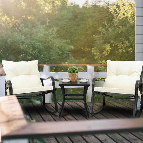 Kozyard Preciado Metal 2 - Person Seating Group with Cushions (3 Color Options)