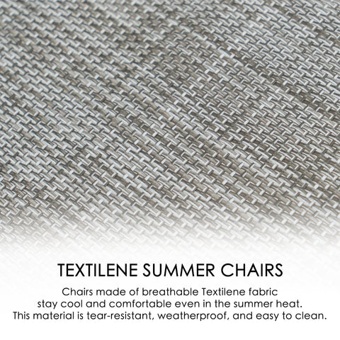 Textilene Summer Chairs - Breathable & Durable
Chairs crafted from Textilene fabric, which is breathable, keeping you cool in summer. It's tear - resistant, weatherproof, and easy to clean. Keywords: Textilene chairs, breathable fabric, summer chairs, weatherproof