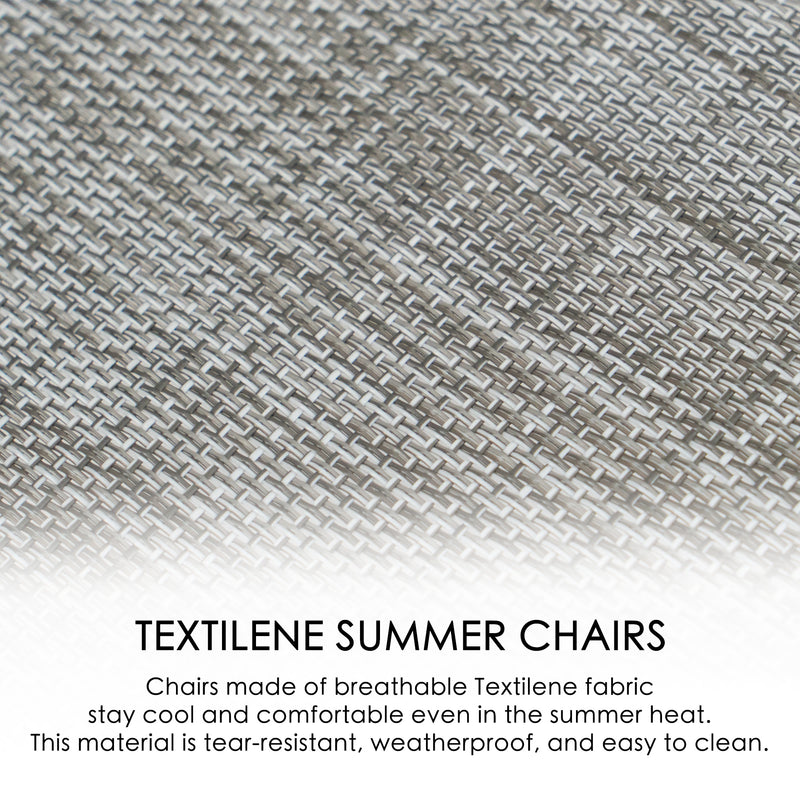 Textilene Summer Chairs - Breathable & Durable
Chairs crafted from Textilene fabric, which is breathable, keeping you cool in summer. It's tear - resistant, weatherproof, and easy to clean. Keywords: Textilene chairs, breathable fabric, summer chairs, weatherproof