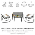 Outdoor Relaxation Rocking Chair and Bistro Set for Multiple Settings
An outdoor rocking chair and bistro set, ideal for various locations like beach, garden, pool, deck, and patio. The rocking chairs feature ergonomic armrests for comfort, enhancing leisure time. Keywords: outdoor rocking chairs, bistro set, ergonomic armrests, outdoor leisure