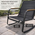 kozyard Outdoor Patio Furniture Set, Rust-Proof & Corrosion-Resistant Metal Frame, Sturdy Construction for All-Weather Use, Textilene Seating with Glass Coffee Table
