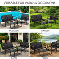 kozyard Versatile 4-Piece Patio Set, Perfect for Poolside, Garden, Patio & Deck, Textilene Loveseat & Rocking Chairs with Tempered Glass Table, All-Weather Outdoor Furniture
