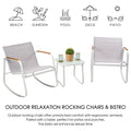 Outdoor Relaxation Rocking Chair and Bistro Set for Multiple Settings
An outdoor rocking chair and bistro set, ideal for various locations like beach, garden, pool, deck, and patio. The rocking chairs feature ergonomic armrests for comfort, enhancing leisure time. Keywords: outdoor rocking chairs, bistro set, ergonomic armrests, outdoor leisure