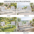 kozyard Versatile 3-Piece Patio Set, Suitable for Patio, Terrace, Garden & Balcony, Textilene Rocking Chairs with Tempered Glass Table, All-Weather Outdoor Furniture

