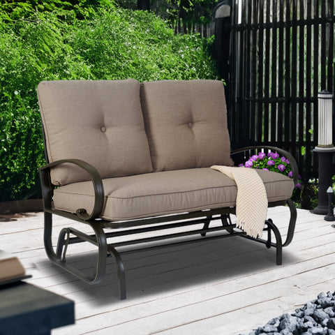 Kozyard Cozy Two Rocking Love Seats Glider Swing Bench/Rocker