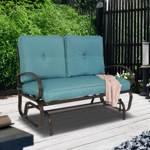 Kozyard Cozy Two Rocking Love Seats Glider Swing Bench/Rocker