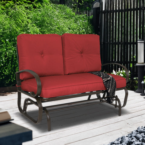 Kozyard Cozy Two Rocking Love Seats Glider Swing Bench/Rocker