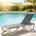 KOZYARD Premium Patio Lounge Chair, 800g Heavy-Duty Textilene Fabric, Waterproof, Chlorine-Resistant, Quick-Drying & Breathable
