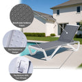 KOZYARD Outdoor Pool Chair, Skid Resistance Design, Breathable Textilene, Built-in Wheels for Easy Mobility, 2-Wheel Base
