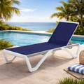 Kozyard Outdoor Patio Lounge Chair – Ideal for Poolside Outdoor Relaxation Spaces, Comfortable Outdoor Seating with Sturdy Frame & Premium Textilene Fabric, Durable Patio Furniture for Outdoor Leisure
