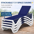 Kozyard Stackable Patio Lounge Chair – Space-Saving Design for Compact Storage, Easy to Stack & Store Efficiently, Durable Outdoor Seating with Sturdy Frame & Premium Textilene Fabric

