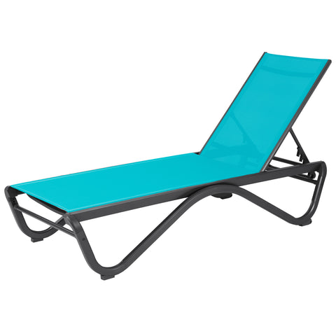 Kozyard Patio Chaise Lounge Chair Flat Recline Adjustable Lounge Chair