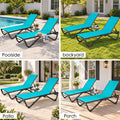 Kozyard outdoor chaise lounge chair for poolside, backyard, patio and porch relaxation, featuring an adjustable reclining backrest, breathable mesh fabric and durable weather-resistant frame. This modern patio lounge chair is ideal for sunbathing, pool deck seating, garden relaxation and outdoor living, combining comfortable support, stylish design and versatile placement for residential outdoor spaces.
