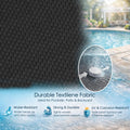 kozyard Outdoor Chaise Lounge Chair, Durable Textilene Fabric, Water-Resistant, UV & Corrosion Resistant, Tear-Resistant, Poolside Patio Lounger with Aluminum Frame
