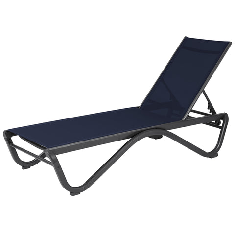 Kozyard Outdoor Chaise Lounge Chair, Full Aluminum Frame, Adjustable Reclining Patio Lounger for Poolside, Sunbathing & Backyard