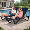 Kozyard Versatile Patio Chaise Lounge Multi-Scene Outdoor Recliner with Durable Textilene Fabric & Strong Aluminum Frame for Porch Poolside Lawn & Patio

