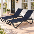 Kozyard outdoor chaise lounge chairs create a comfortable backyard patio retreat with adjustable reclining backrests, breathable mesh seating and durable weather-resistant frames. These patio lounge chairs are ideal for couples, poolside relaxation, sunbathing, garden seating and outdoor living, offering ergonomic support and versatile reclining comfort for decks, patios, lawns, resorts and residential spaces.