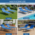 kozyard Versatile Outdoor Chaise Lounge, Multi-Scene Use for Lawn, Poolside, Porch & Deck, 5-Level Adjustable Backrest, Removable Pillow, Textilene Fabric & Aluminum Frame, All-Weather Patio Furniture
