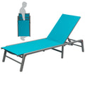 kozyard Outdoor Chaise Lounge Chair, Foldable Patio Recliner for Pool, Lawn & Deck, Adjustable Backrest, Rust-Proof Aluminum Frame, Breathable Quick-Dry Fabric, No Assembly Required
