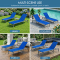 kozyard Versatile Outdoor Chaise Lounge, Ideal for Lawn, Poolside, Porch & Deck, 6-Level Adjustable Backrest, Rust-Proof Aluminum Frame, Foldable Design, Durable All-Weather Fabric
