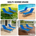 Kozyard Multi-Scene Outdoor Chaise Lounge – Adjustable Recline Patio Chair with 750g Waterproof Fabric & Metal Frame, Suitable for Lawn, Poolside, Porch & Deck Relaxation

