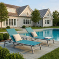 kozyard Outdoor Chaise Lounge Chair, Single Patio Recliner for Poolside & Backyard, 6-Level Adjustable Backrest, Rust-Proof Aluminum Frame, Breathable Quick-Dry Textilene Fabric, No Assembly Required
