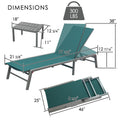 kozyard Foldable Outdoor Chaise Lounge, 6-Level Adjustable Backrest, 300 lbs Capacity, Compact Folding Design, Rust-Proof Aluminum Frame, Weather-Resistant Fabric for Patio & Poolside
