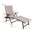 Kozyard Outdoor Chaise Lounge Chair (48 13/16” Length) – Foldable Patio Furniture with Textilene Fabric & Weather-Resistant Aluminum Frame; Space-Saving, Durable Relaxation Chair
