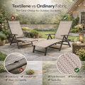 Kozyard Textilene Outdoor Chaise Lounge – Breathable, Fade-Resistant, Quick-Dry Patio Folding Chair (vs Ordinary Fabric) with Weatherproof Aluminum Frame; Durable Outdoor Furniture
