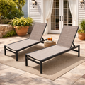 Kozyard outdoor chaise lounge - patio relaxation furniture designed for backyard comfort, featuring adjustable recline, durable textilene fabric, and sturdy aluminum frame, ideal for outdoor living spaces.
