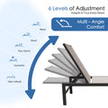 kozyard 6-Level Adjustable Chaise Lounge, Multi-Angle Outdoor Recliner, Customizable Comfort for Relaxing, Reading & Sunbathing, Textilene Fabric & Sturdy Aluminum Frame
