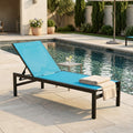 kozyard Outdoor Chaise Lounge, Poolside Patio Recliner Chair, Adjustable Backrest, Textilene Fabric & Aluminum Frame, Weather-Resistant for Deck, Lawn & Backyard Relaxation
