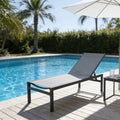 kozyard Outdoor Chaise Lounge, Poolside Patio Recliner Chair, Adjustable Backrest, Textilene Fabric & Aluminum Frame, Weather-Resistant for Deck, Lawn & Backyard Relaxation
