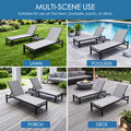 kozyard Versatile Outdoor Chaise Lounge, Multi-Scene Use for Lawn, Poolside, Porch & Deck, Adjustable Backrest, Textilene Fabric & Aluminum Frame, All-Weather Patio Furniture
